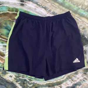 vintage navy blue adidas shorts